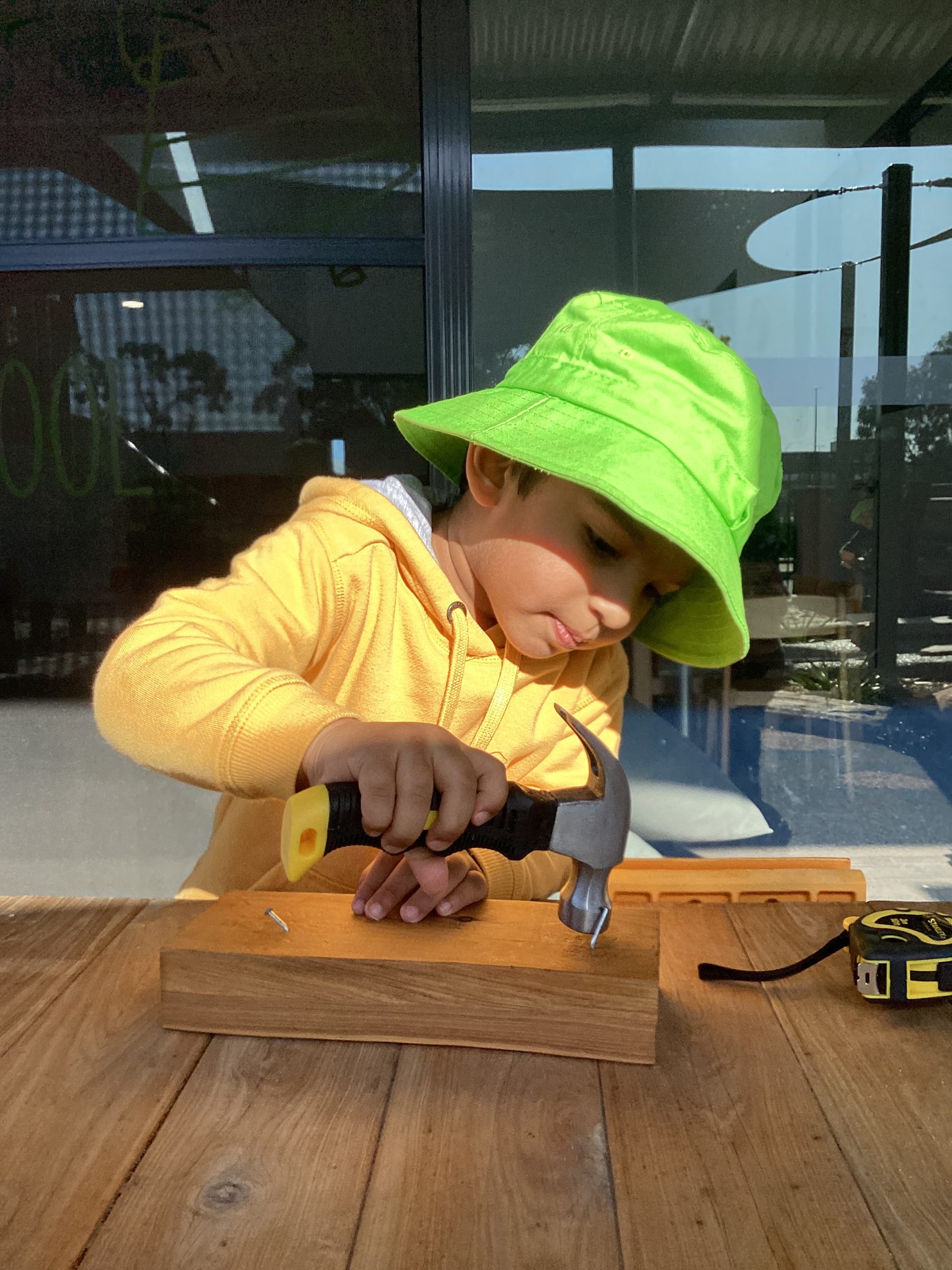 G8 early learning centre introduces woodworking programs for children to encourage “risky play”